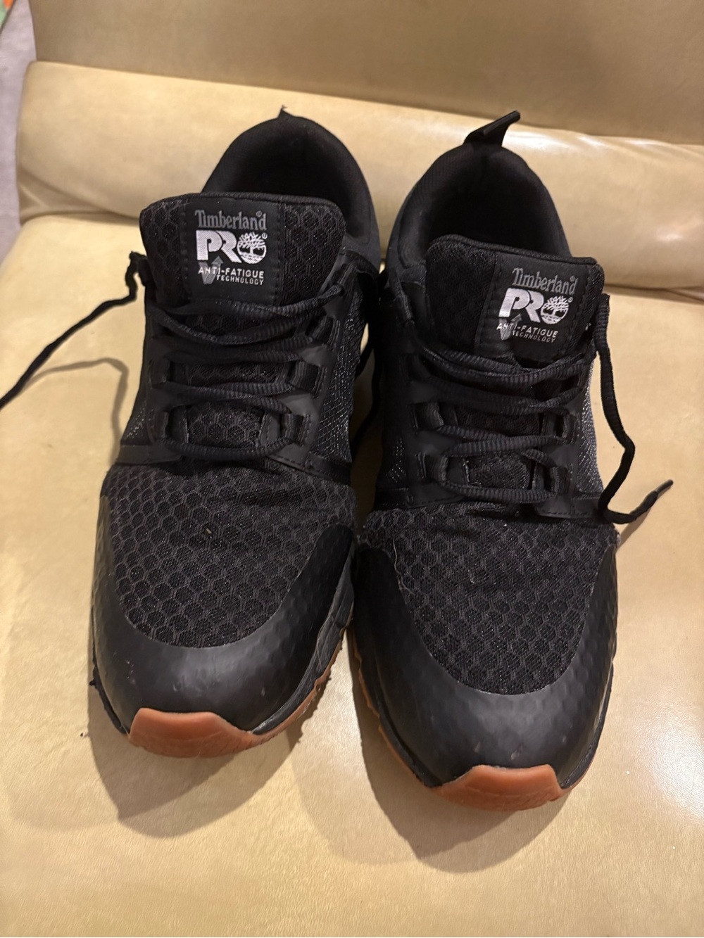 Timberland Black Athletic Sneakers with Brown Toe Caps